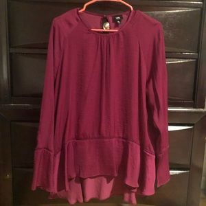 Silky Burgundy Top